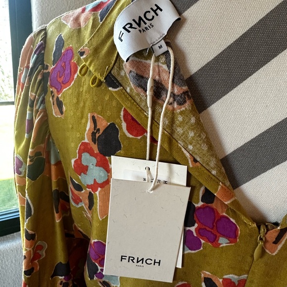 🆕NWT FRNCH Paris Hilda Terre Melees Floral Dress SZ M - Picture 6 of 6